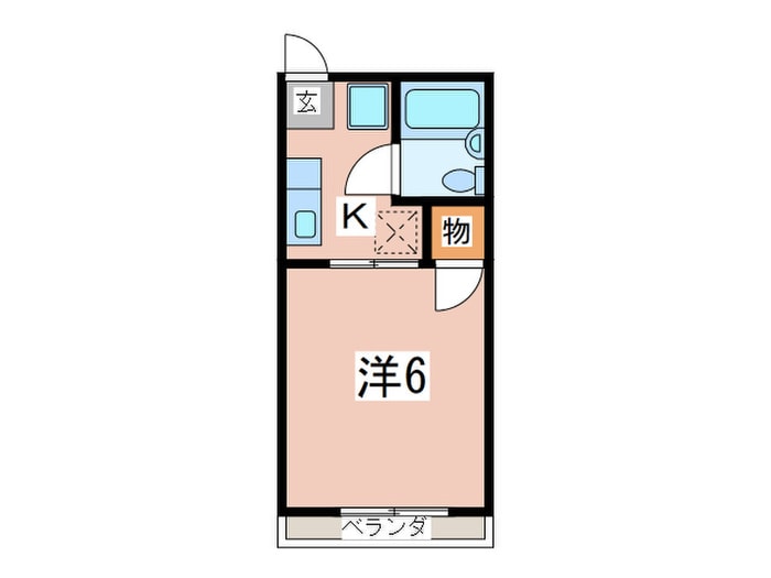 間取り図 シティハイムカマクラⅡ