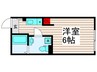 クレサージュ西新井 1Rの間取り