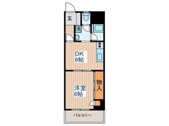 間取図 ハイネス国分寺ルミエ－ル(605)