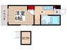 ジュネパレス松戸１４１－Ａ 1Kの間取り