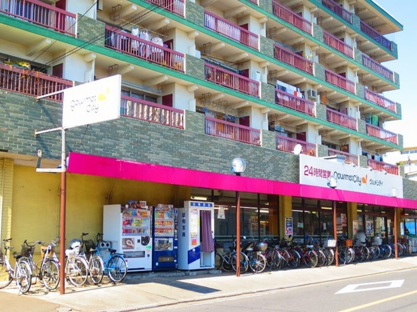 グルメシティ境南町店(スーパー)まで850m サンシェリー