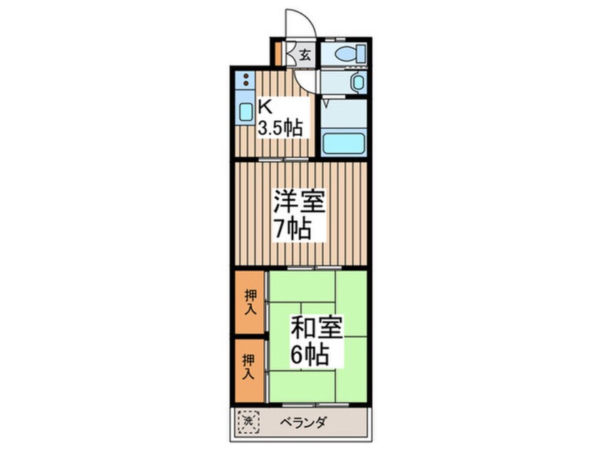 間取図 マンション篁