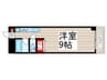 カ－サ第二宇喜田三号棟（310） 1Rの間取り