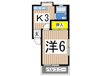 間取図 フロ－ラ　Ｆ