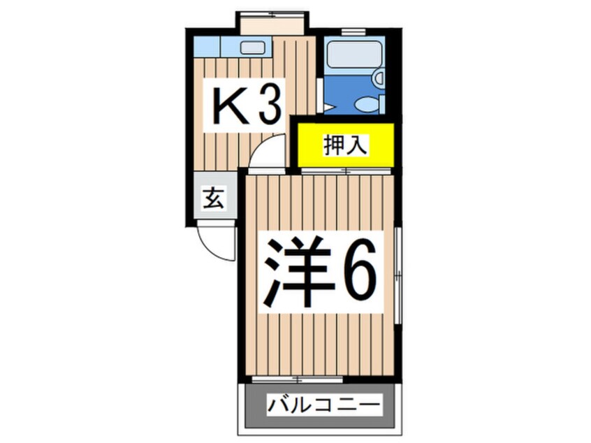 間取図 フロ－ラ　Ｆ