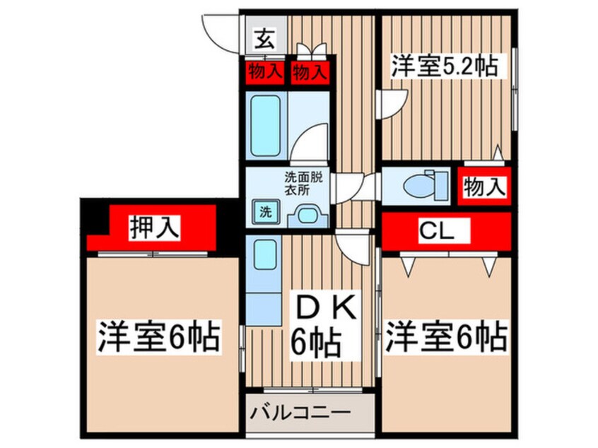 間取図 ラフォンテーン島崎