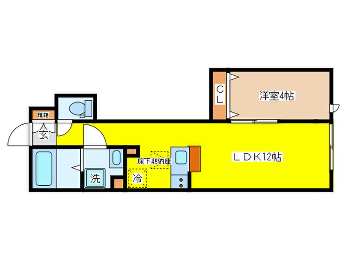 間取り図 ラフォルテ福生