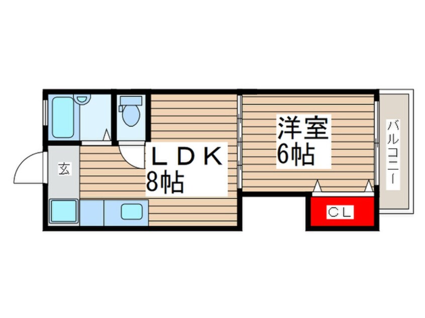 間取図 コーポキクヤ