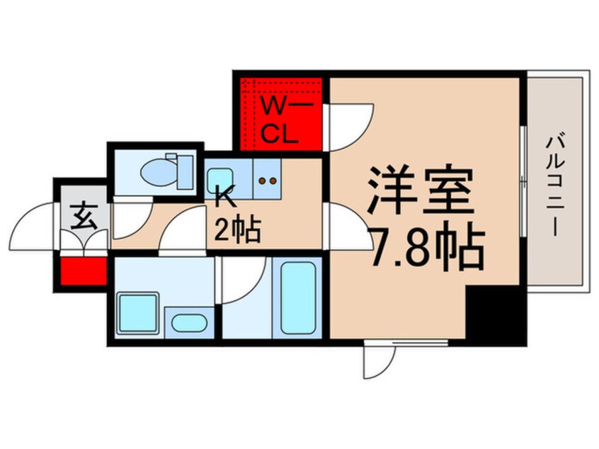 間取図 ルーブル木場（501）