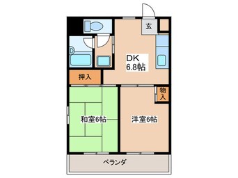 間取図 ベルメゾン藤田