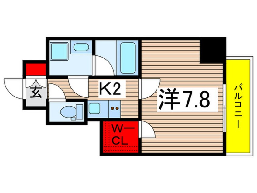 間取図 ルーブル木場（502）