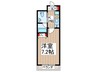 SHOKEN Residence西川口 1Kの間取り