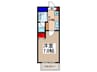 SHOKEN Residence西川口 1Kの間取り