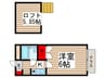 ハイツタジマ 1Kの間取り