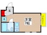オネスティ大久保参番館 1Rの間取り