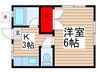 大栄ハイツ 1Kの間取り