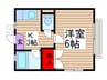 大栄ハイツ 1Kの間取り