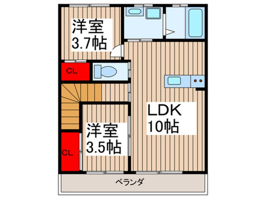 間取図 リ－ブルファイン吉川中央