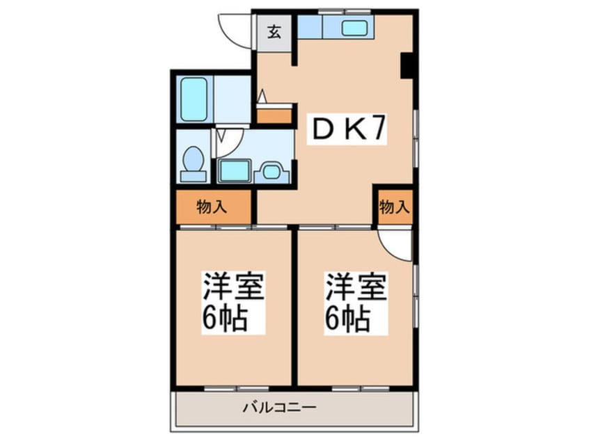 間取図 ベルビュー霧が丘