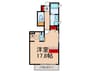 ペルソナ平和台 1Rの間取り