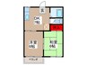 フォ－ブル栄 2DKの間取り
