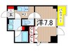 ルーブル木場（504） 1Kの間取り