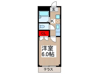 間取図 シャルマン草加Ⅱ