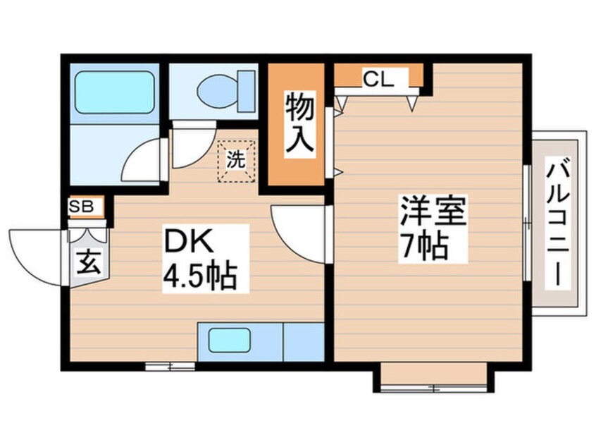 間取図 ハイツガ－デニア２号館