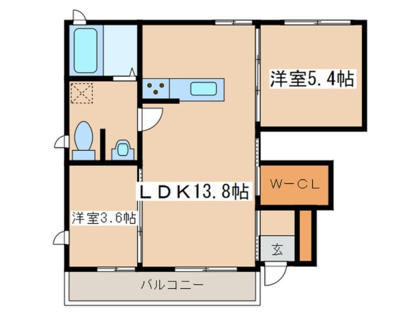 間取図 ルミエールB棟