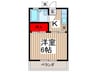 カーサ大塚 1Kの間取り