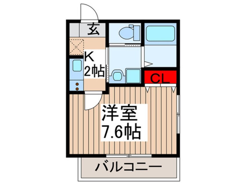 間取図 仮)キャメル東大成町2