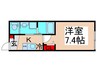 k1 apartments 1Kの間取り