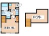 ポラリス北里 1Kの間取り