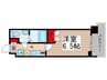 パークキューブ北松戸 1Kの間取り