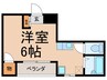 福住ビル 1Rの間取り