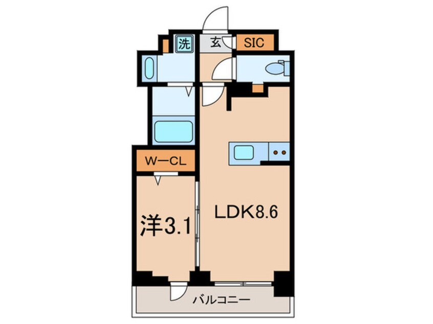 間取図 仮)クレストコート大岡山