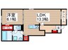 セレーナ 1LDKの間取り