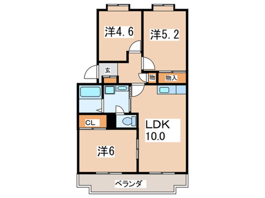 間取図 ルミエ－ル湘南