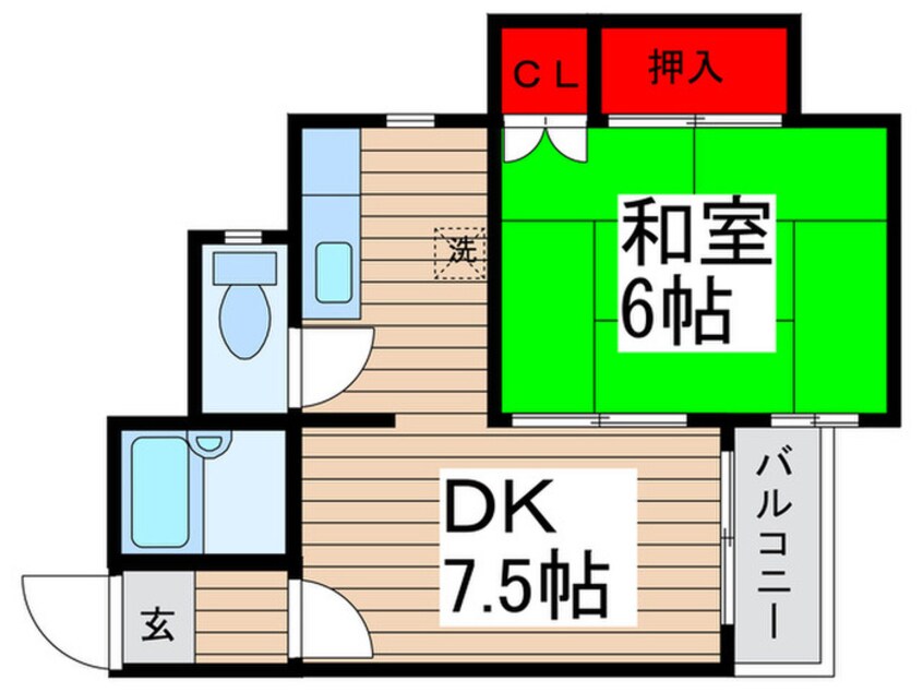 間取図 スト－クハイツ高山