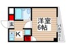 佐藤コ－ポ 1Kの間取り