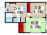 カレンズ 2DKの間取り