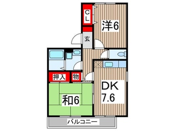 間取図 コンフォ－ル・Ｍ