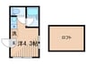 アーバンプレイス椎名町 1Rの間取り