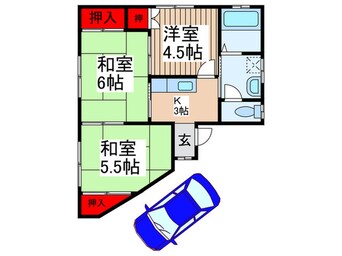 間取図 仮）高柳様貸家A