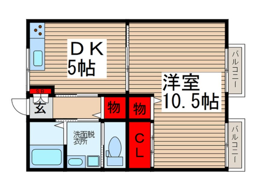 間取図 ベルゾーネ南柏