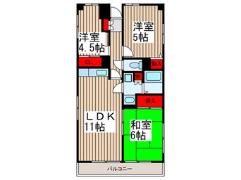 間取図 グランパレス榎本