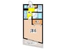 Mikiビル 1Kの間取り