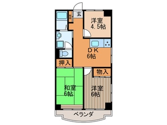 間取図 メゾン藤(605)