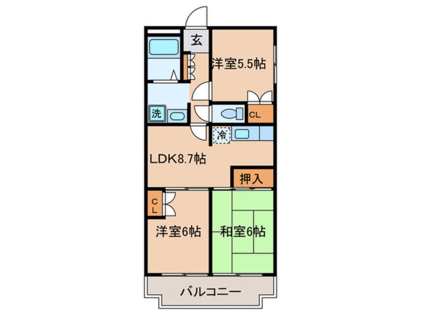 間取図 ルミエール大泉