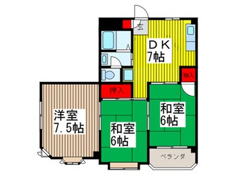 間取図 サンハイツ アサヒ